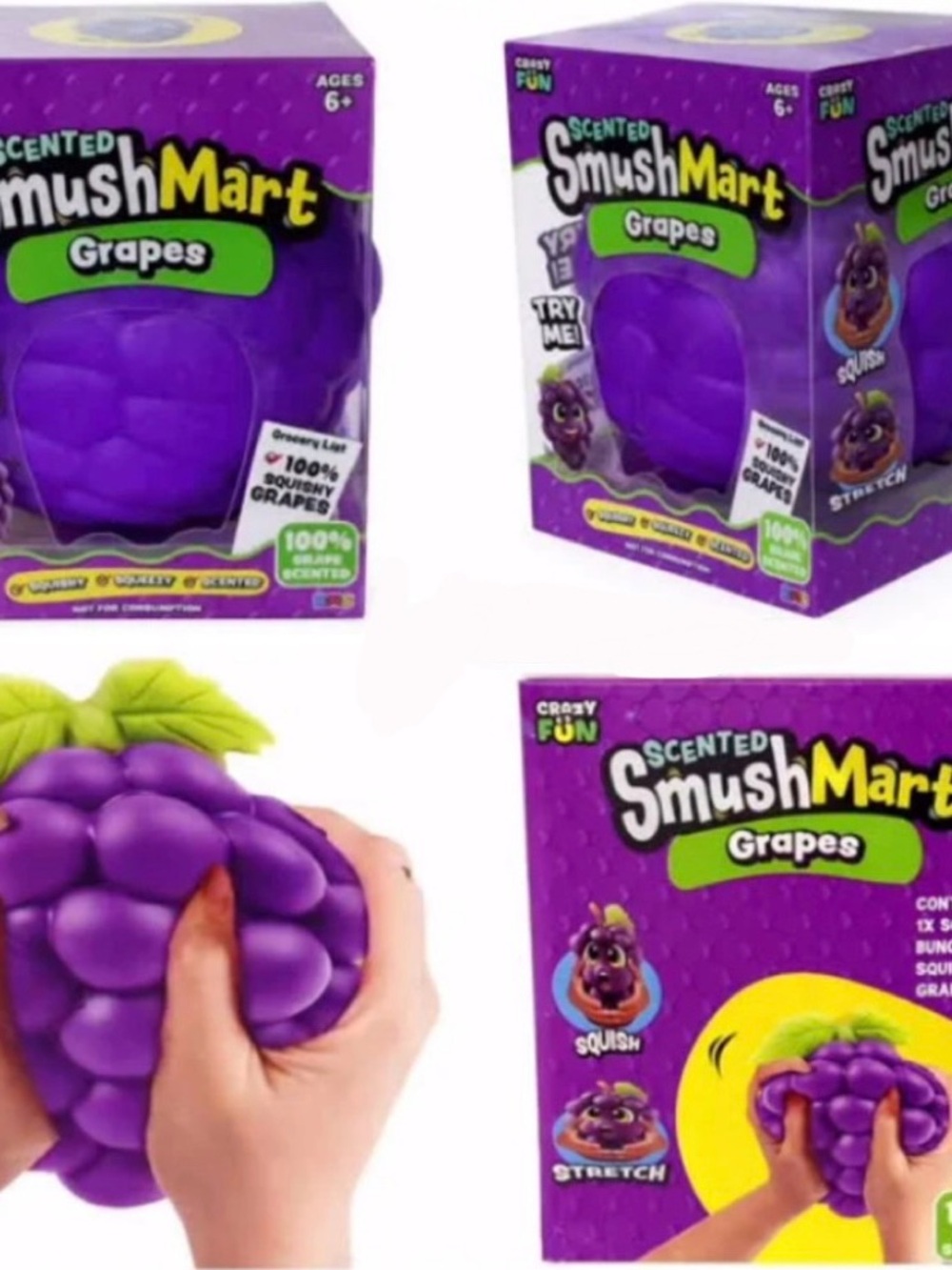 Smushmart Big Squishy Grape Scented Squishy